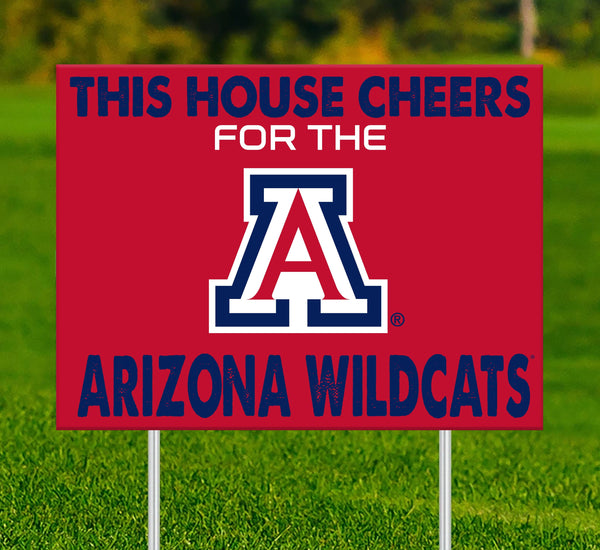 Arizona Wildcats 2033-18X24 This house cheers for yard sign