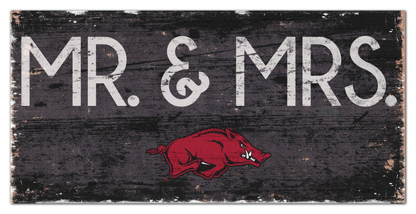 Arkansas Razorbacks 0732-Mr. and Mrs. 6x12