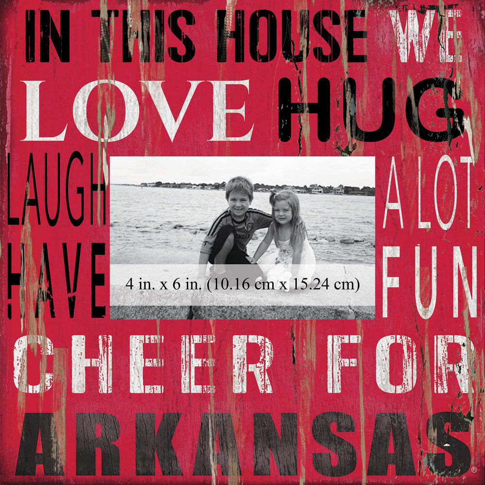 Arkansas Razorbacks 0734-In This House 10x10 Frame