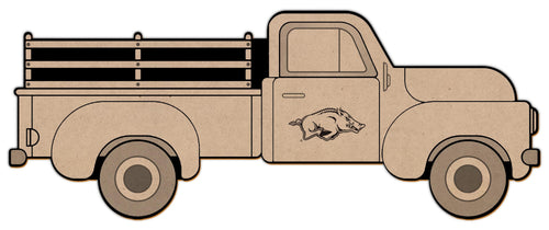 Arkansas Razorbacks 1083-15" Truck coloring sign