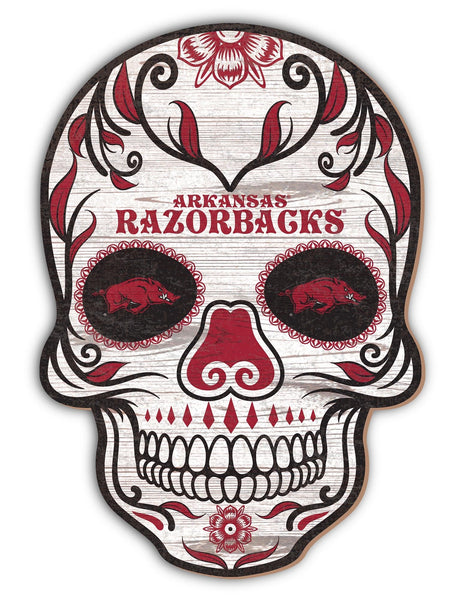Arkansas Razorbacks 2044-12�? Sugar Skull Sign