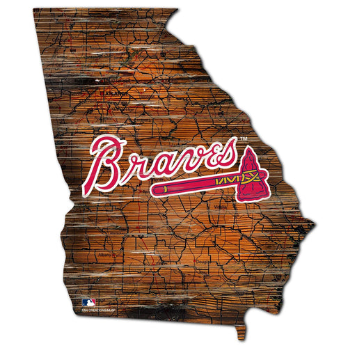 Atlanta Braves 0728-24in Distressed State