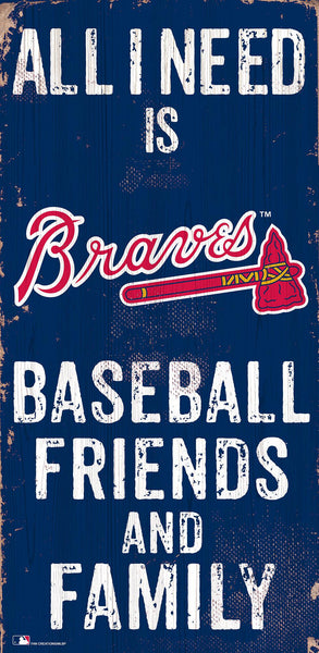 Atlanta Braves 0738-Friends and Family 6x12
