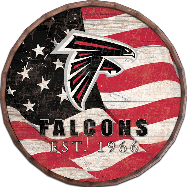 Atlanta Falcons 1002-Flag Barrel Top 16"