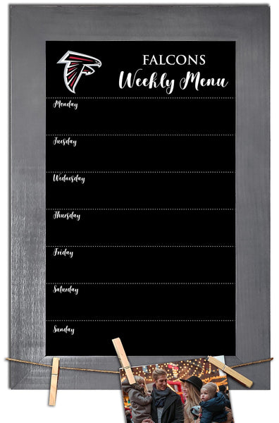 Atlanta Falcons 1015-Weekly Chalkboard with frame & clothespins