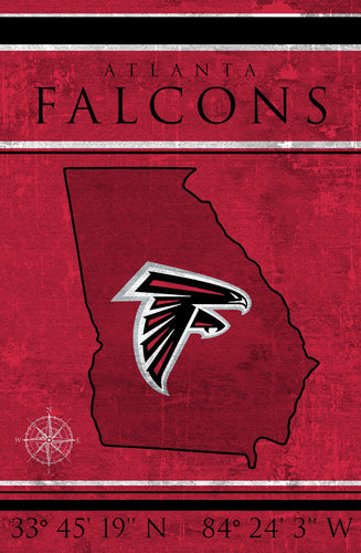 Atlanta Falcons 1038-Coordinates 17x26