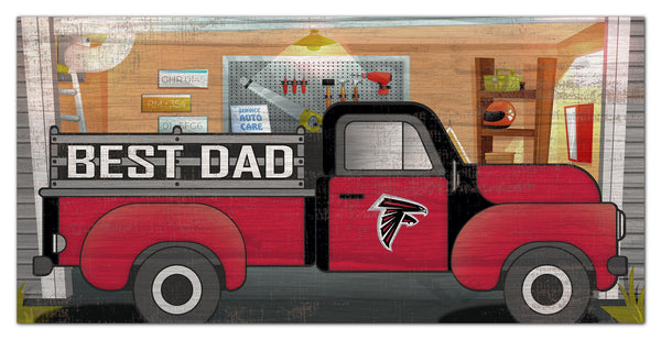 Atlanta Falcons 1078-6X12 Best Dad truck sign