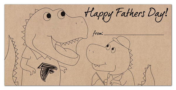 Atlanta Falcons 1081-6X12 Father's Day Coloring sign