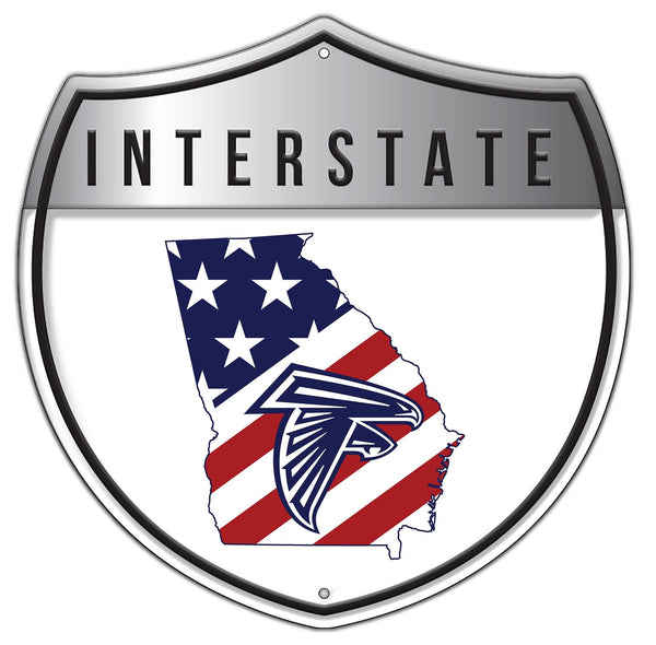 Atlanta Falcons 2006-Patriotic interstate sign