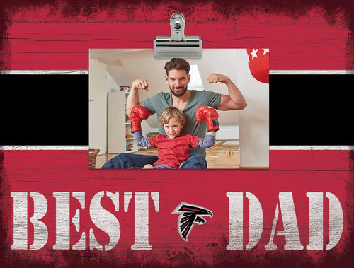 Atlanta Falcons 2016-Best Dad Striped Clip Frame