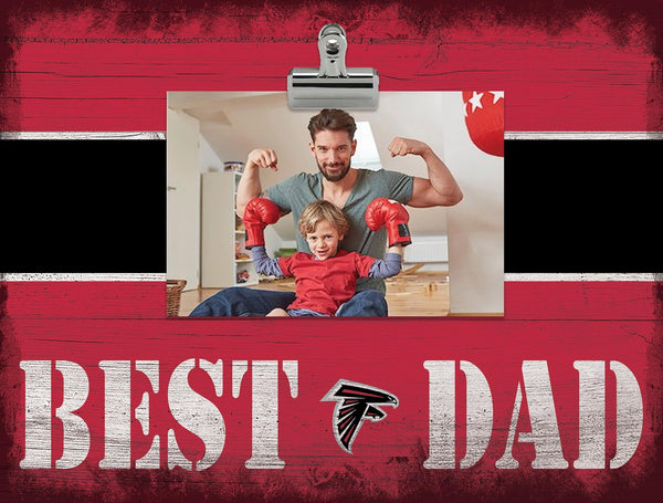 Atlanta Falcons 2016-Best Dad Striped Clip Frame