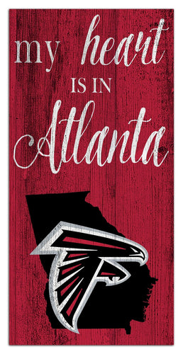 Atlanta Falcons 2029-6X12 My heart state sign