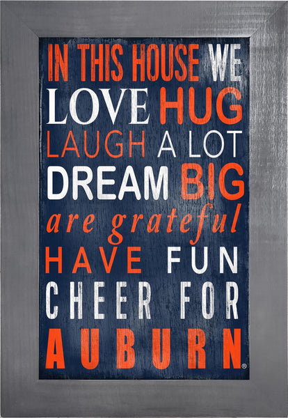 Auburn Tigers 0725-Color In This House 11x19