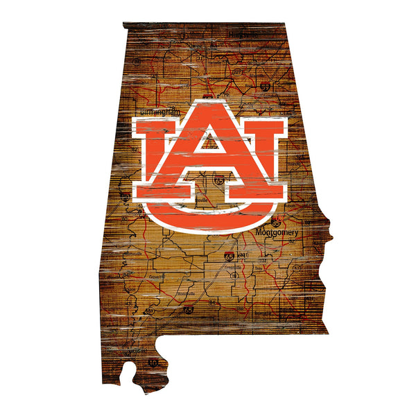 Auburn Tigers 0728-24in Distressed State