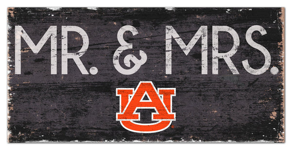 Auburn Tigers 0732-Mr. and Mrs. 6x12