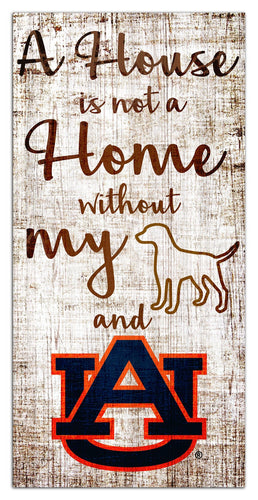 Auburn Tigers 0867-A House is not a Home 6x12