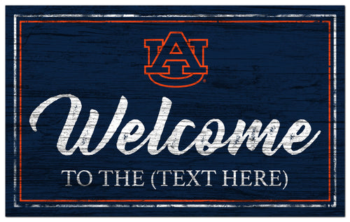 Auburn Tigers 0977-Welcome Team Color 11x19