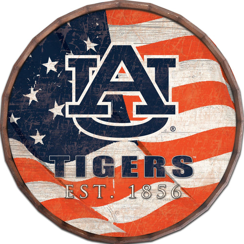 Auburn Tigers 1002-Flag Barrel Top 16"