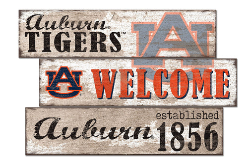 Auburn Tigers 1027-Welcome 3 Plank