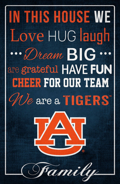 Auburn Tigers 1039-In This House 17x26