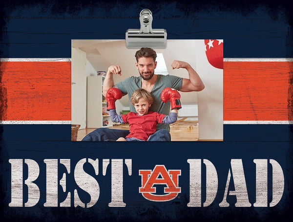 Auburn Tigers 2016-Best Dad Striped Clip Frame