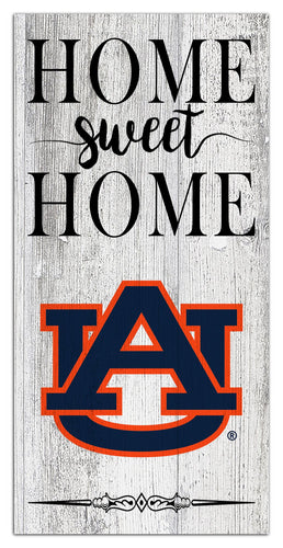 Auburn Tigers 2025-6X12 Whitewashed Home Sweet Home Sign