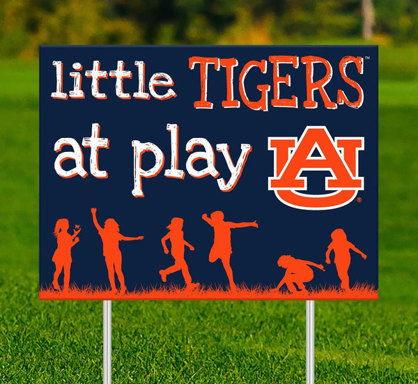 Auburn Tigers 2031-18X24 Little fans at play 2 sided yard sign