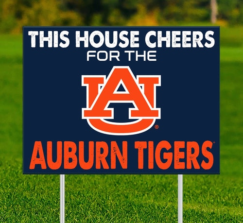 Auburn Tigers 2033-18X24 This house cheers for yard sign