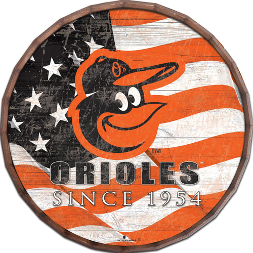 Baltimore Orioles 1002-Flag Barrel Top 16"