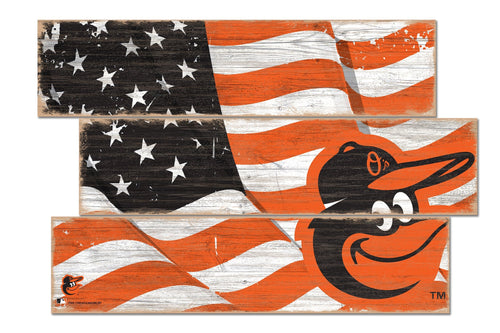 Baltimore Orioles 1028-Flag 3 Plank