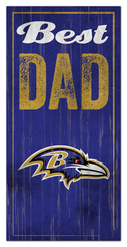 Baltimore Ravens 0632-Best Dad 6x12