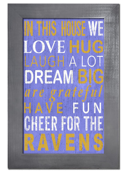 Baltimore Ravens 0725-Color In This House 11x19