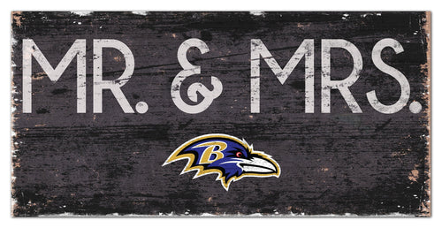 Baltimore Ravens 0732-Mr. and Mrs. 6x12