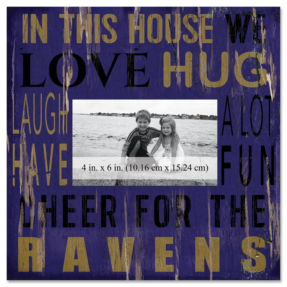 Baltimore Ravens 0734-In This House 10x10 Frame