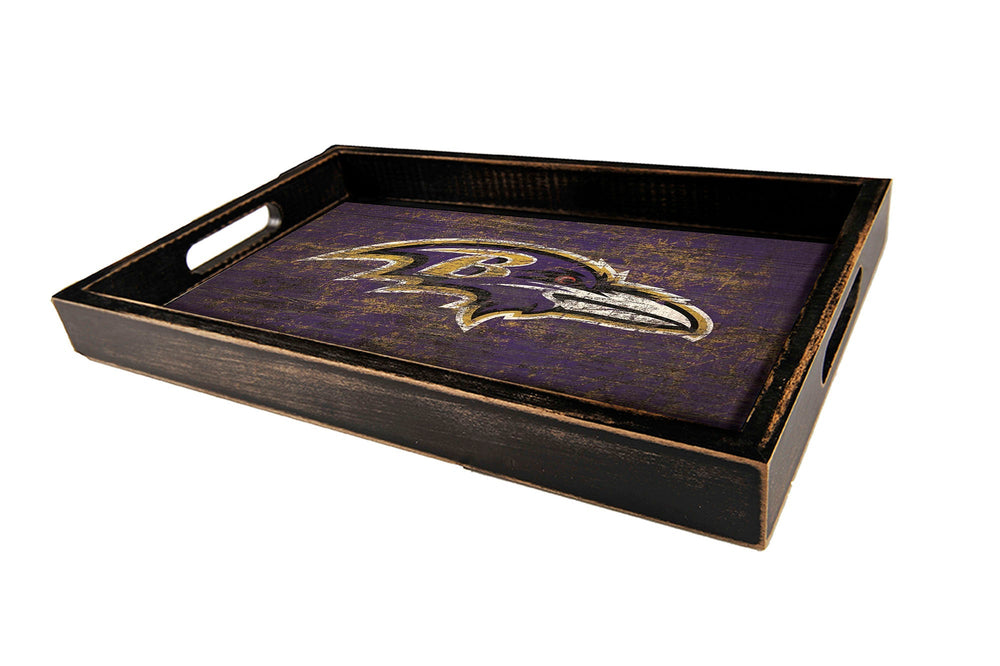 Baltimore Ravens 0760-Distressed Tray w/ Team Color