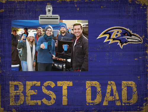Baltimore Ravens 0893-Best Dad Clip Frame