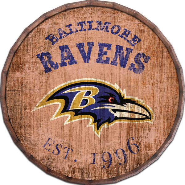 Baltimore Ravens 0938-Est date barrel top 16"