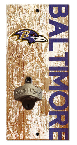 Baltimore Ravens 0979-Bottle Opener 6x12