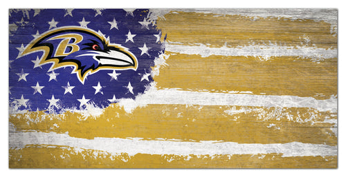 Baltimore Ravens 1007-Flag 6x12