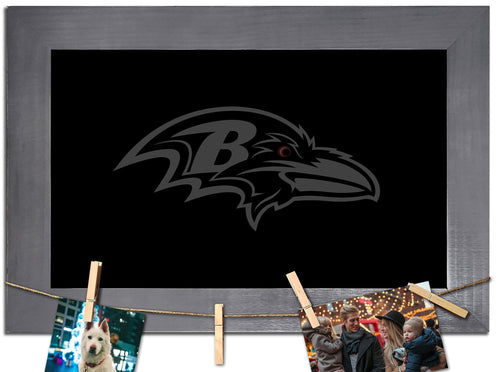 Baltimore Ravens 1016-Blank Chalkboard with frame & clothespins