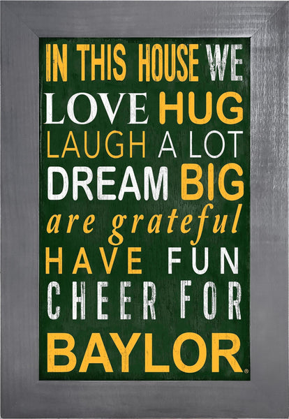 Baylor Bears 0725-Color In This House 11x19