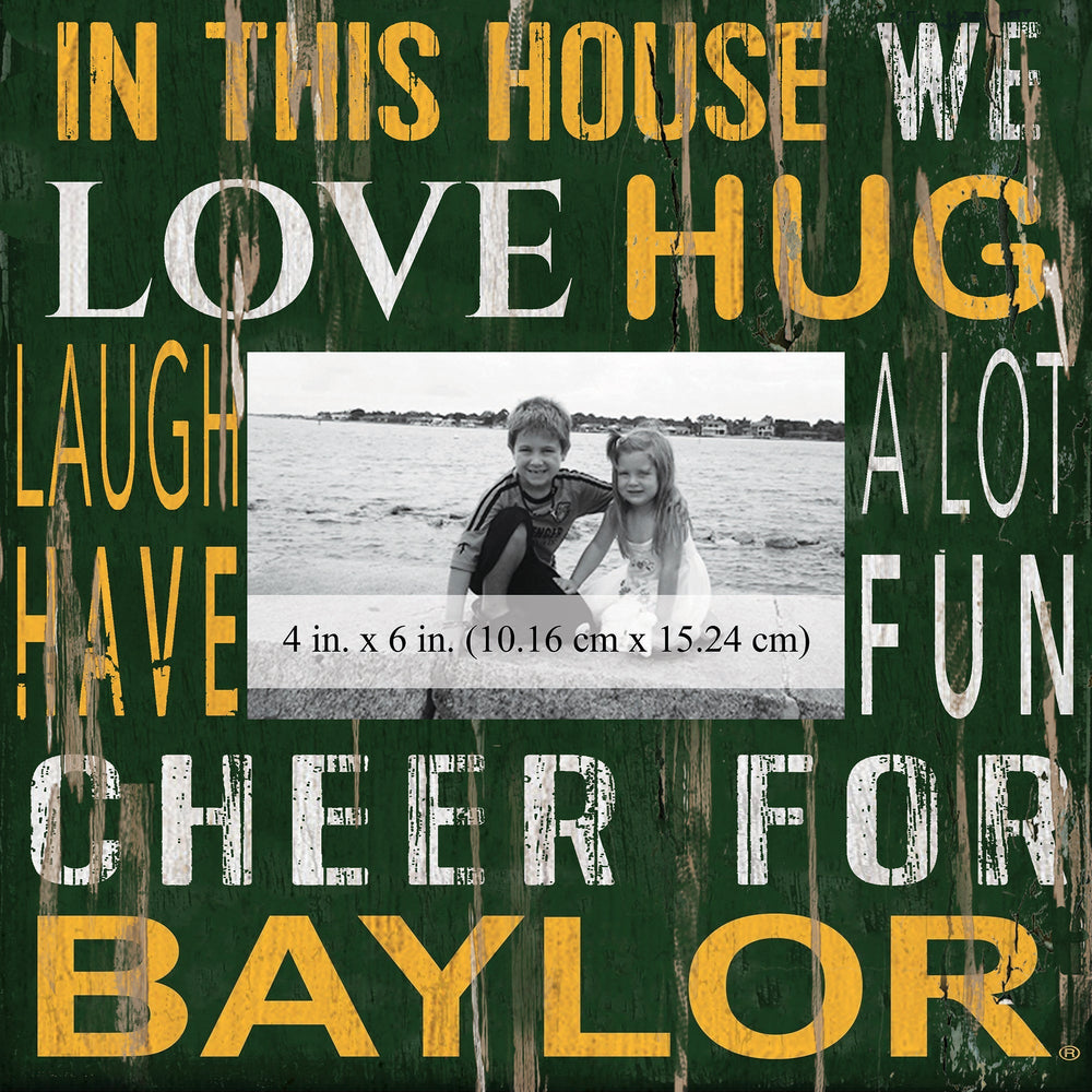 Baylor Bears 0734-In This House 10x10 Frame