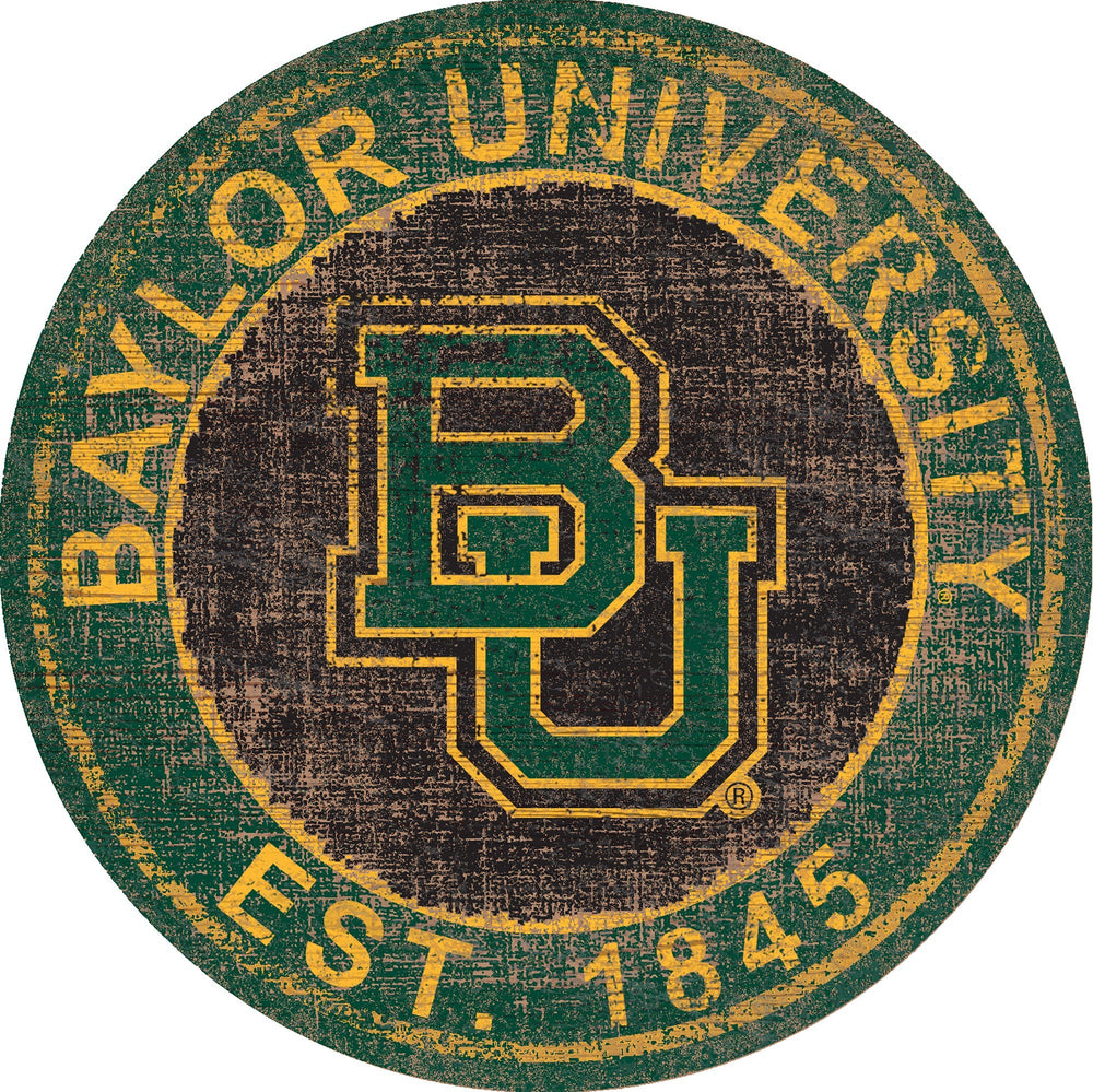 Baylor Bears 0744-Heritage Logo Round