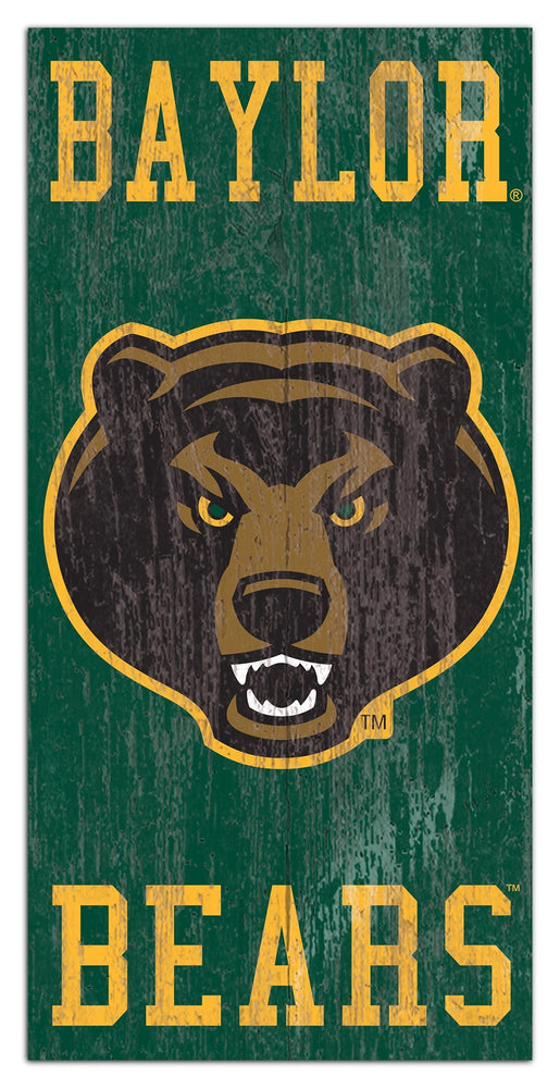 Baylor Bears 0786-Heritage Logo w/ Team Name 6x12