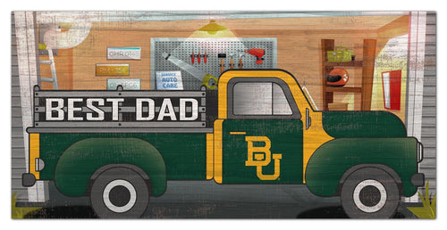 Baylor Bears 1078-6X12 Best Dad truck sign
