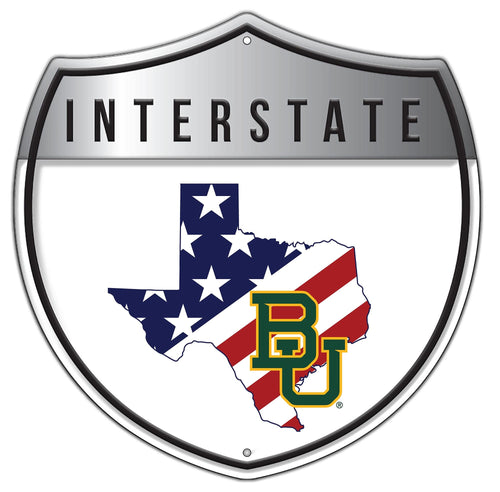 Baylor Bears 2006-Patriotic interstate sign