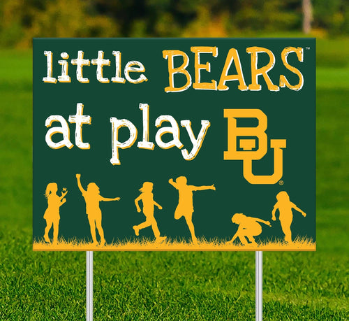 Baylor Bears 2031-18X24 Little fans at play 2 sided yard sign