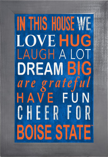 Boise State Broncos 0725-Color In This House 11x19