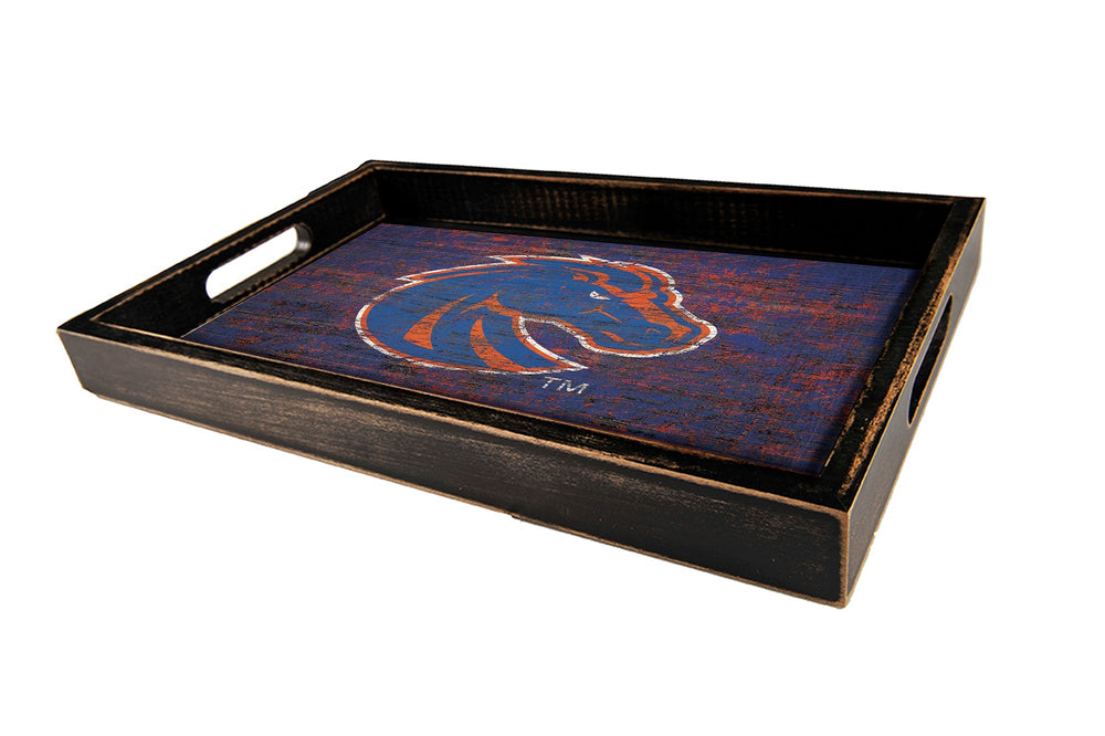 Boise State Broncos 0760-Distressed Tray w/ Team Color