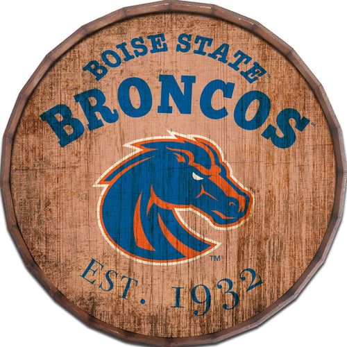 Boise State Broncos 0938-Est date barrel top 16"